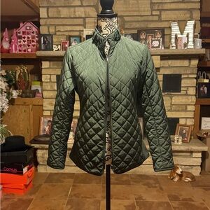 Market and Spruce Quilted Green Jacket